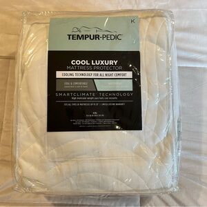 Tempur-pedicCool Luxury Mattress Protector - King White